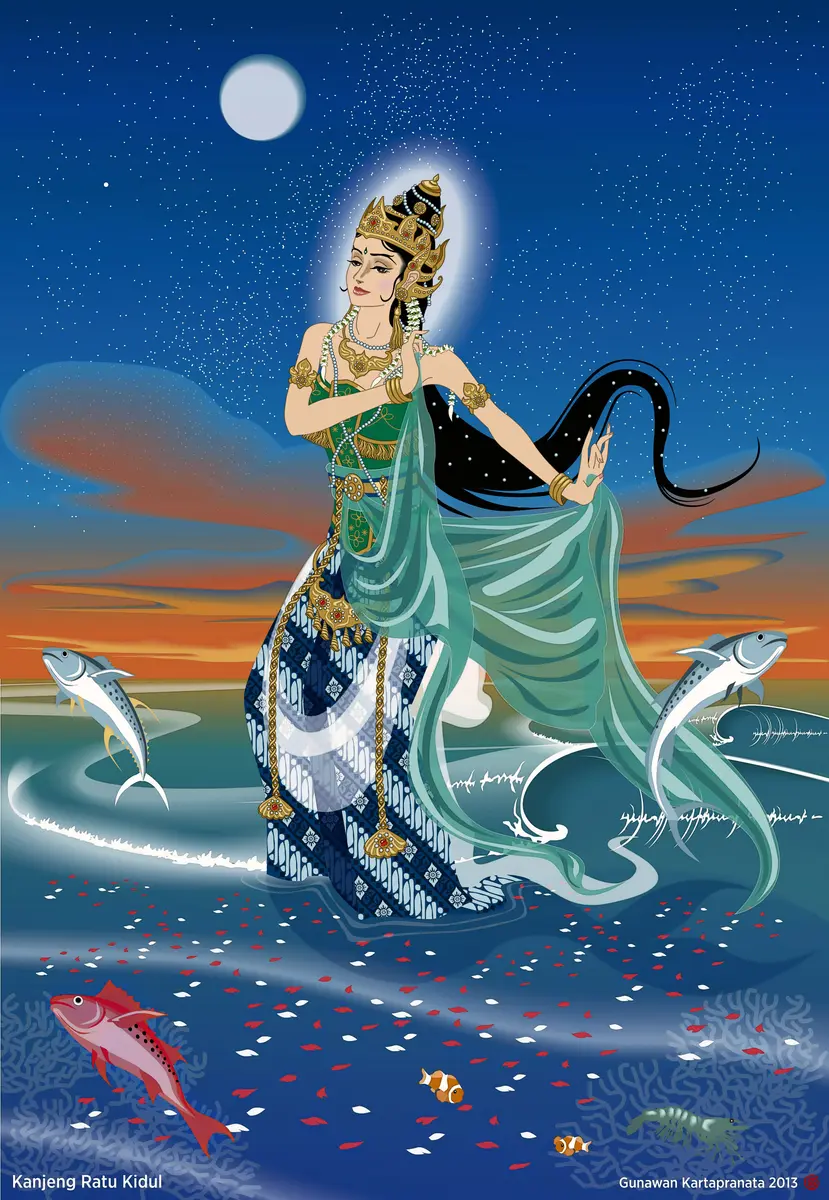 Nyai Roro Kidul, Queen of the Southern Sea, Yogyakarta (Bantul), Indonesia