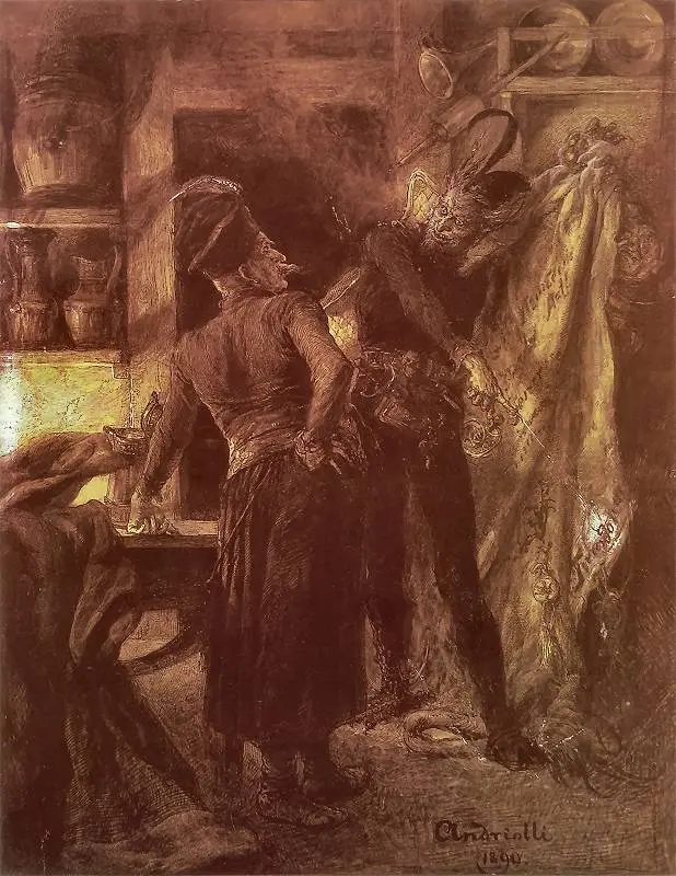 Pan Twardowski, the Polish Faust, Roca de Twardowski (Skałka Twardowskiego), Kraków, Poland