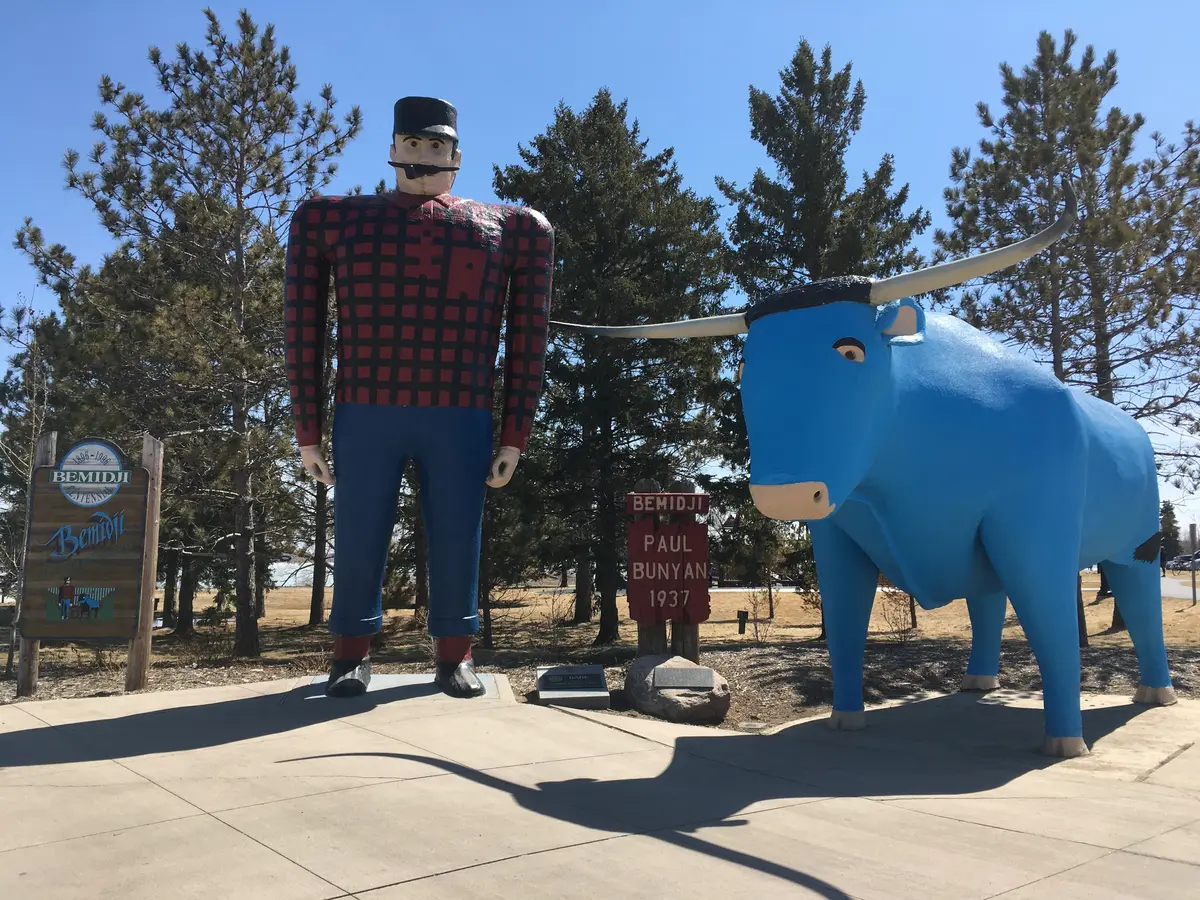Paul Bunyan and Babe the Blue Ox, Bemidji, Minnesota, United States