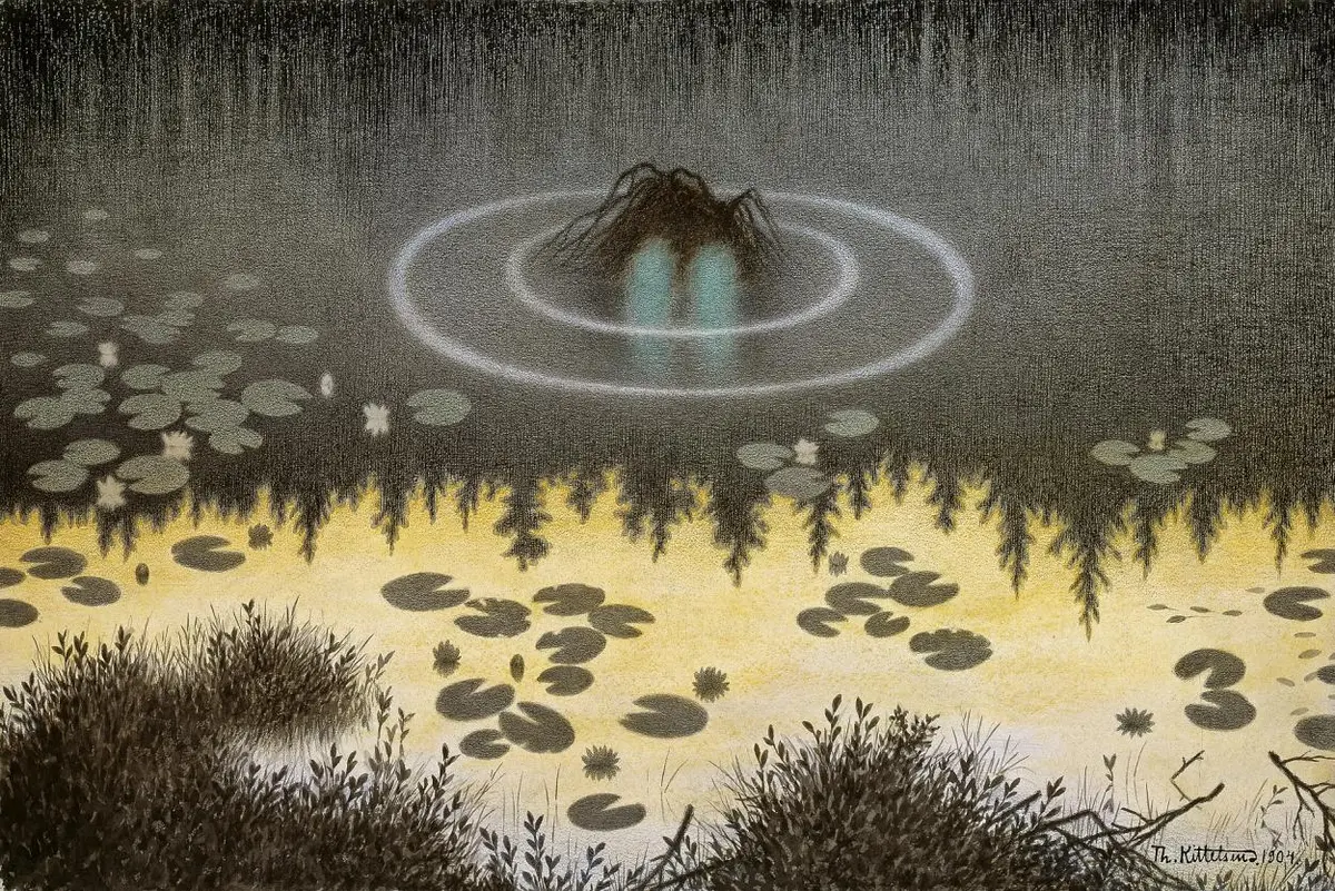 The Näcken, Fiddler of the River, Lago Siljan, Dalarna, Sweden