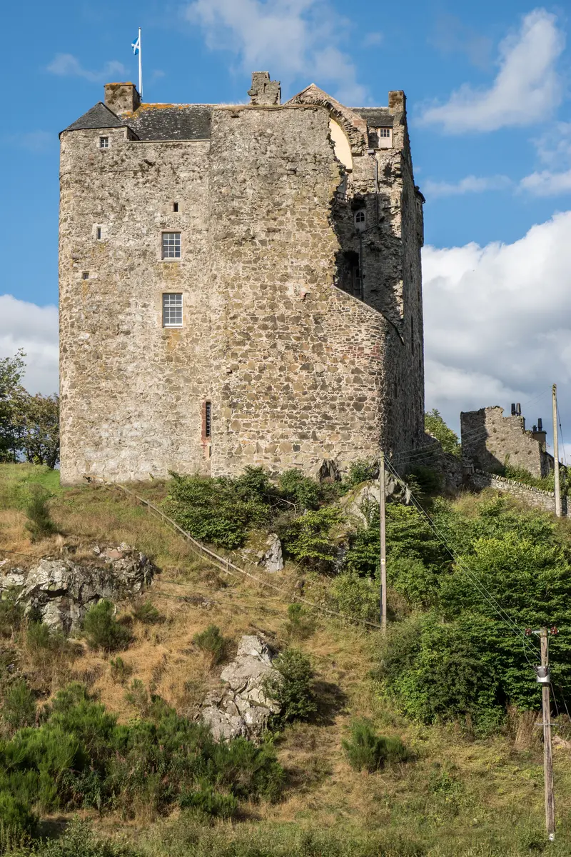 Neidpath Castle, Scottish Borders, Scotland, United Kingdom